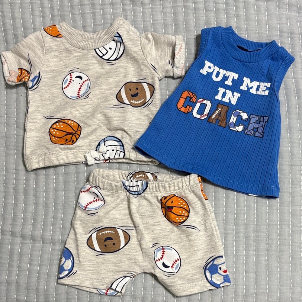 Kids Sports-Themed Matching Set